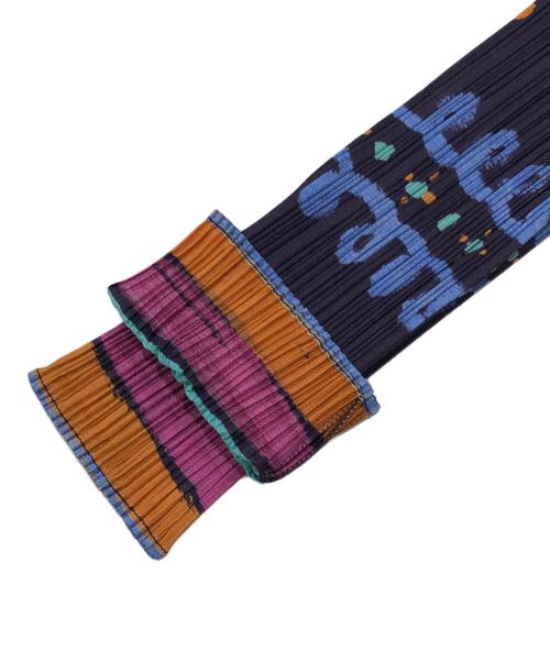 PLACE PAUSE（プレースポーズ）PLACE PAUSE (プレースポーズ) 総柄プリーツカーディガン マルチカラー サイズ:4の古着・服飾アイテム