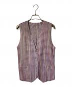 PLEATS PLEASEプリーツプリーズ）の古着「総柄プリーツジレ」｜パープル