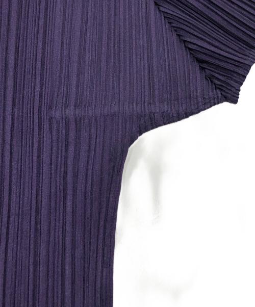 PLEATS PLEASE（プリーツプリーズ）PLEATS PLEASE (プリーツプリーズ) プリーツカットソー パープル サイズ:3の古着・服飾アイテム