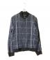 theory（セオリー）の古着「リネンチェックブルゾン」｜ネイビー