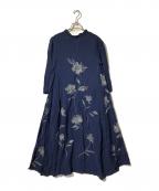 Ameriアメリ）の古着「2WAY FLOWER GARDEN DRESS」｜ブルー
