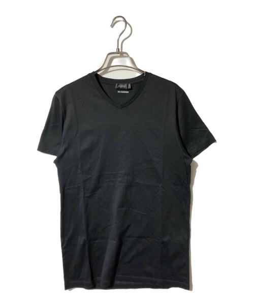 JIL SANDER（ジルサンダー）JIL SANDER (ジルサンダー) Vネックカットソー ブラック サイズ:Ｓの古着・服飾アイテム
