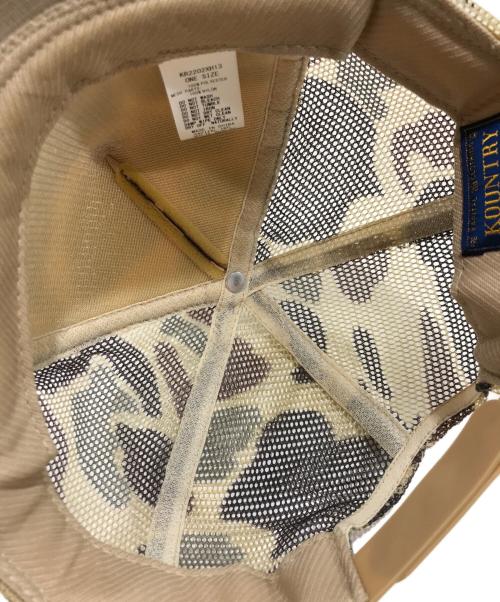 KAPITAL（キャピタル）KAPITAL (キャピタル) Denim Men Loves Cats Camo Truck Cap 'Brown'の古着・服飾アイテム