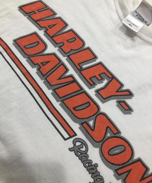 HARLEY-DAVIDSON（ハーレーダビッドソン）HARLEY-DAVIDSON (ハーレーダビッドソン) ロングスリーブカットソー ホワイト サイズ:XLの古着・服飾アイテム