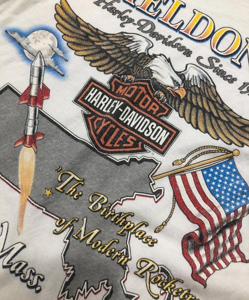 HARLEY-DAVIDSON（ハーレーダビッドソン）HARLEY-DAVIDSON (ハーレーダビッドソン) ロングスリーブカットソー ホワイト サイズ:XLの古着・服飾アイテム