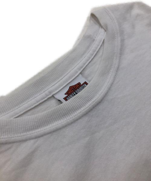 HARLEY-DAVIDSON（ハーレーダビッドソン）HARLEY-DAVIDSON (ハーレーダビッドソン) ロングスリーブカットソー ホワイト サイズ:XLの古着・服飾アイテム