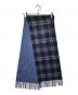 JOHNSTONS OF ELGIN (ジョンストンズオブエルガン) カシミヤストール ブルー：9000円