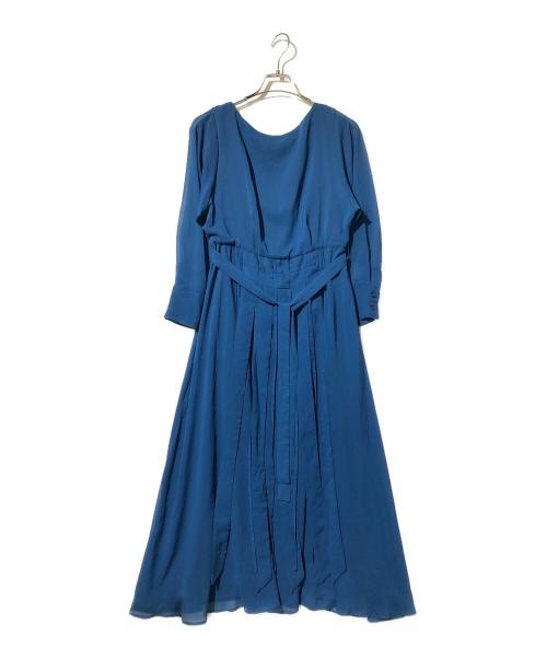 Ameri（アメリ）Ameri (アメリ) DRESS LADY CURTAIN VINTAG ブルー サイズ:Fの古着・服飾アイテム