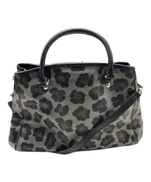 COACH（コーチ）COACH (コーチ) レオパード柄バッグ ブラックの古着・服飾アイテム