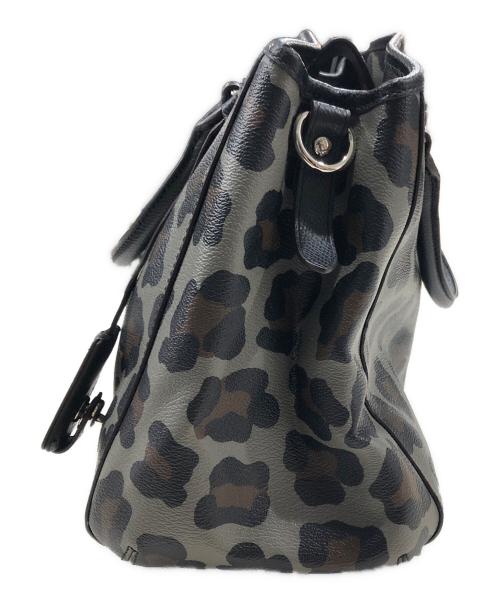 COACH（コーチ）COACH (コーチ) レオパード柄バッグ ブラックの古着・服飾アイテム