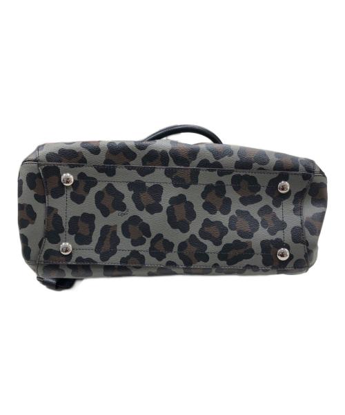 COACH（コーチ）COACH (コーチ) レオパード柄バッグ ブラックの古着・服飾アイテム