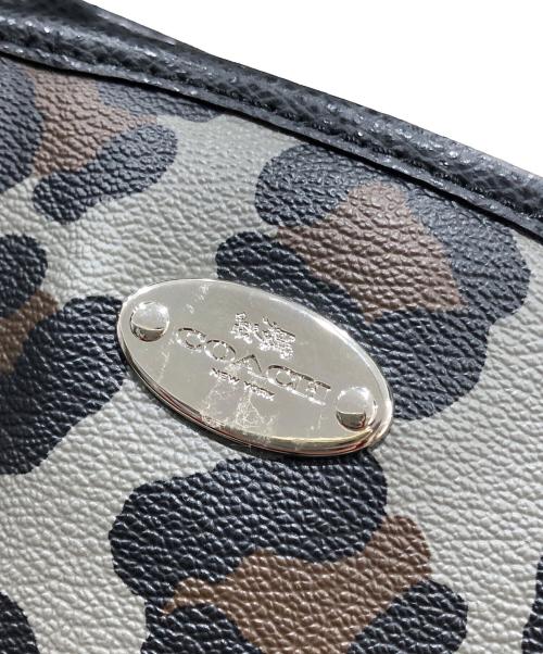 COACH（コーチ）COACH (コーチ) レオパード柄バッグ ブラックの古着・服飾アイテム