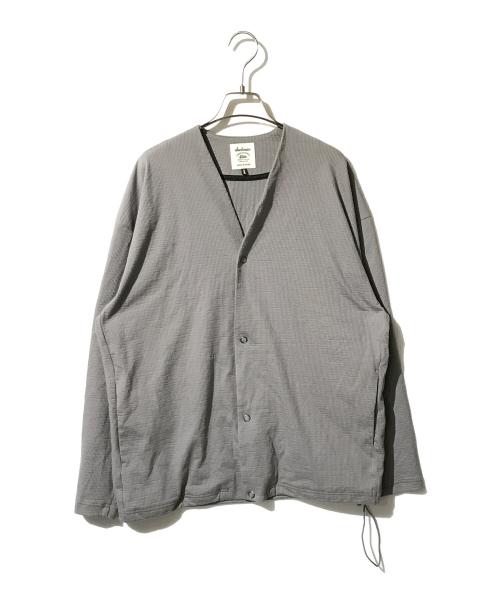 JACKMAN（ジャックマン）JACKMAN (ジャックマン) GS Owners Cardigan グレー サイズ:LARGEの古着・服飾アイテム