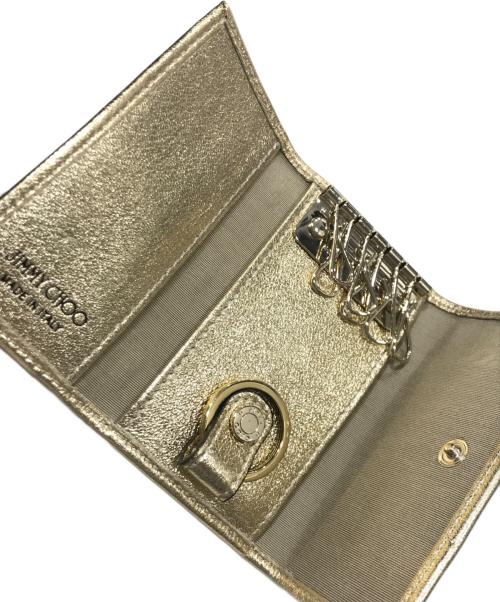 JIMMY CHOO（ジミーチュウ）JIMMY CHOO (ジミーチュウ) NEPTUNE-キーケース ゴールドの古着・服飾アイテム