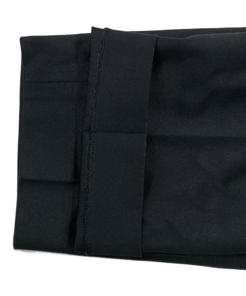 DRAWER（ドゥロワー）DRAWER (ドゥロワー) センタープレスパンツ ブラック サイズ:34の古着・服飾アイテム