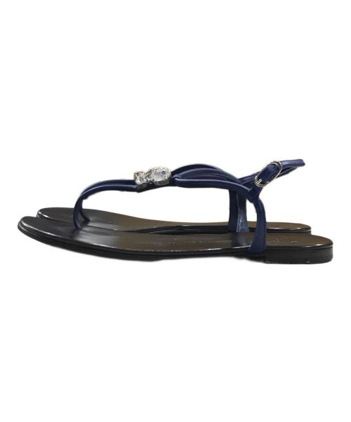 GIUSEPPE ZANOTTI（ジュゼッペザノッティ）GIUSEPPE ZANOTTI (ジュゼッペザノッティ) ROCK 10 INFRADITO ブルー サイズ:36の古着・服飾アイテム