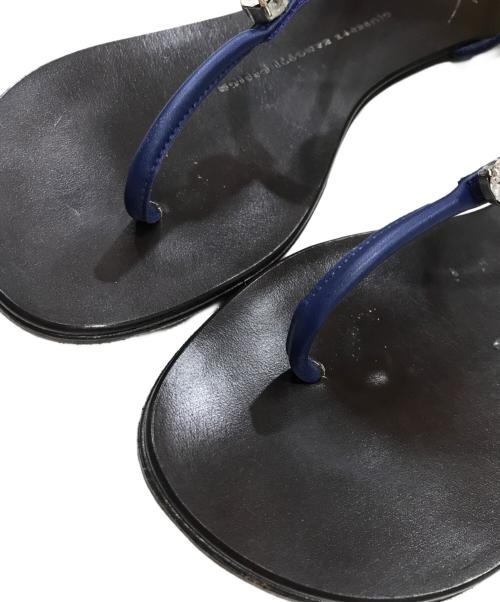 GIUSEPPE ZANOTTI（ジュゼッペザノッティ）GIUSEPPE ZANOTTI (ジュゼッペザノッティ) ROCK 10 INFRADITO ブルー サイズ:36の古着・服飾アイテム