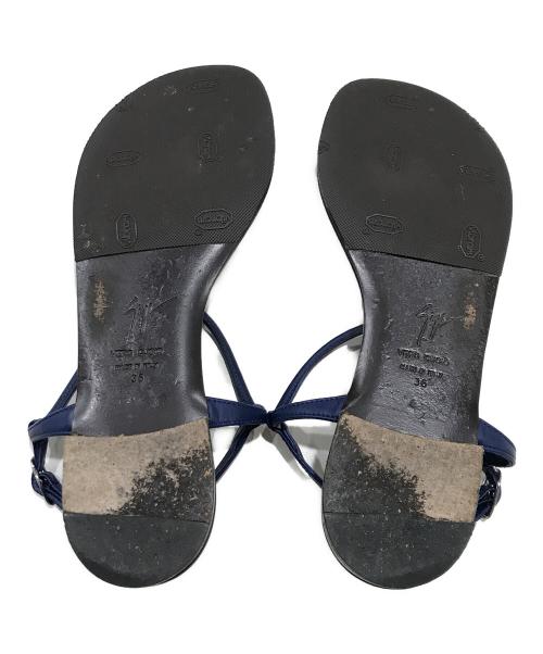 GIUSEPPE ZANOTTI（ジュゼッペザノッティ）GIUSEPPE ZANOTTI (ジュゼッペザノッティ) ROCK 10 INFRADITO ブルー サイズ:36の古着・服飾アイテム