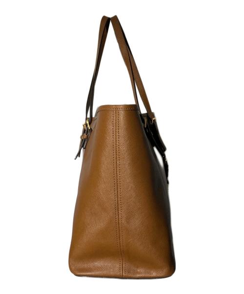 MICHAEL KORS（マイケル・コース）MICHAEL KORS (マイケルコース) Luggage MD TRAVEL TOTE ブラウンの古着・服飾アイテム