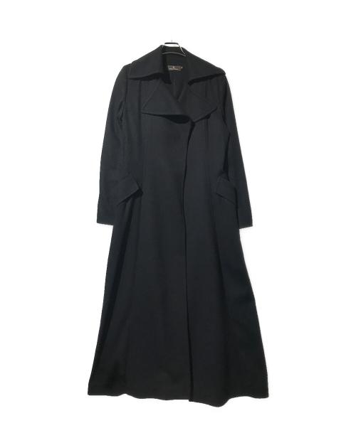 mikako nakamura（ミカコ ナカムラ）mikako nakamura (ミカコ ナカムラ) カシミヤコート ブラック サイズ:38の古着・服飾アイテム