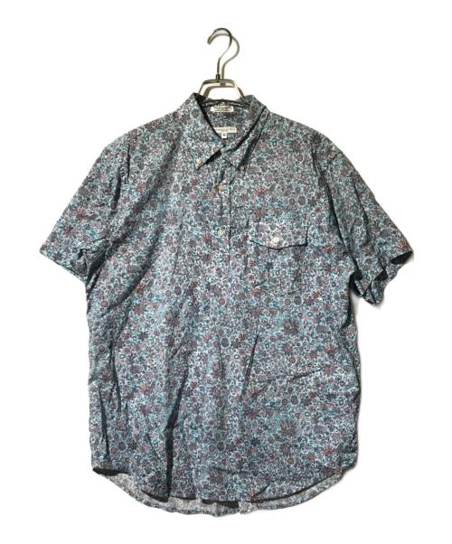 Engineered Garments（エンジニアドガーメンツ）Engineered Garments (エンジニアードガーメンツ) フローラルプリントPOシャツ ブルー サイズ:Mの古着・服飾アイテム