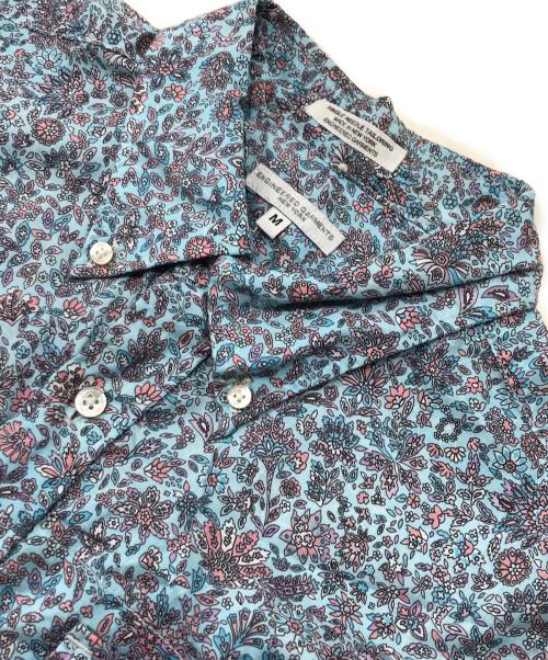 Engineered Garments（エンジニアドガーメンツ）Engineered Garments (エンジニアードガーメンツ) フローラルプリントPOシャツ ブルー サイズ:Mの古着・服飾アイテム