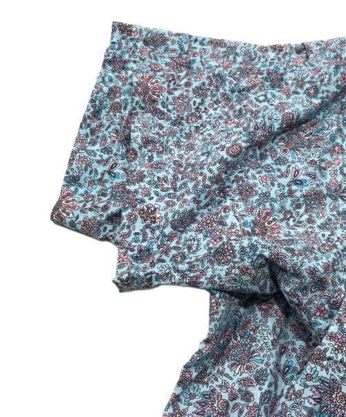 Engineered Garments（エンジニアドガーメンツ）Engineered Garments (エンジニアードガーメンツ) フローラルプリントPOシャツ ブルー サイズ:Mの古着・服飾アイテム