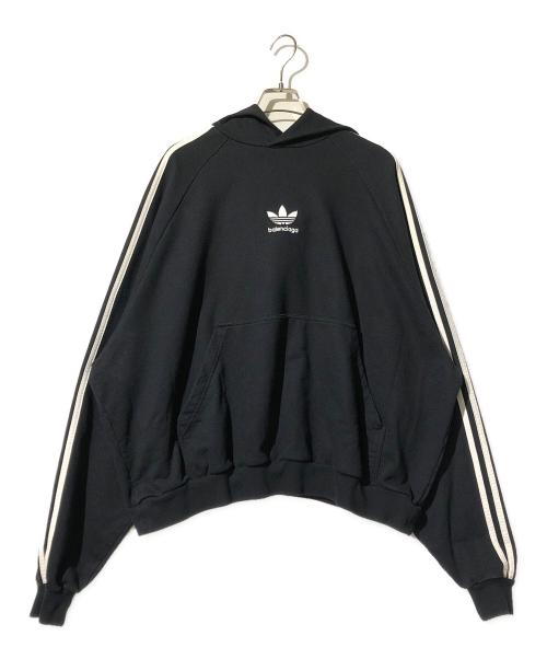BALENCIAGA（バレンシアガ）BALENCIAGA (バレンシアガ) adidas (アディダス) コラボパーカー ブラック サイズ:Lの古着・服飾アイテム