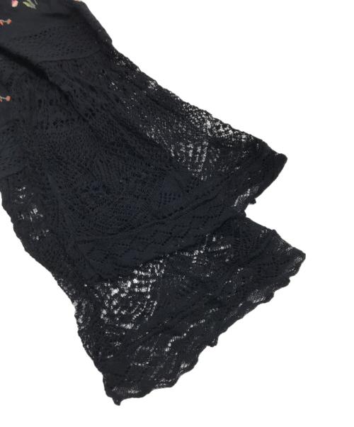 GRACE CONTINENTAL（（グレースコンチネンタル）GRACE CONTINENTAL (（グレースコンチネンタル) 小花刺繍ワンピース/シースルーワンピース ブラック サイズ:36の古着・服飾アイテム