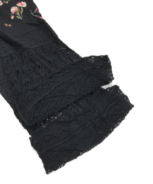 GRACE CONTINENTAL（（グレースコンチネンタル）GRACE CONTINENTAL (（グレースコンチネンタル) 小花刺繍ワンピース/シースルーワンピース ブラック サイズ:36の古着・服飾アイテム