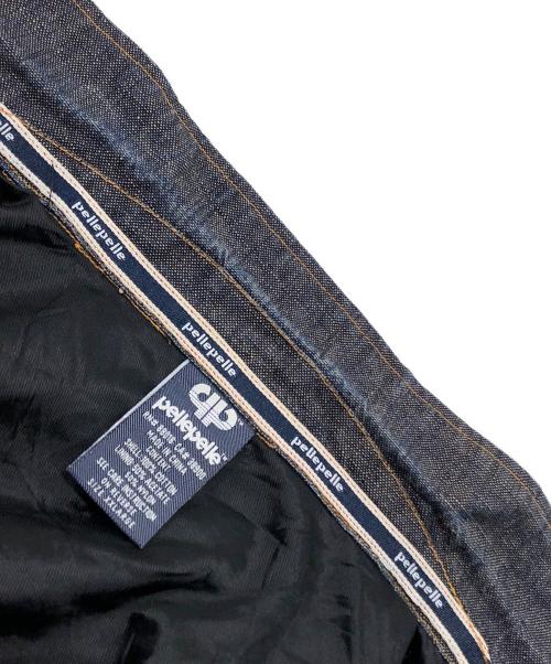 pellepelle（ペレペレ）pellepelle (ペレペレ) パッチワークデニムジャケット インディゴ サイズ:XXLの古着・服飾アイテム