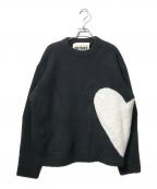 NKNITンニット）の古着「pattern knit(パターン　ニット)」｜ブラック