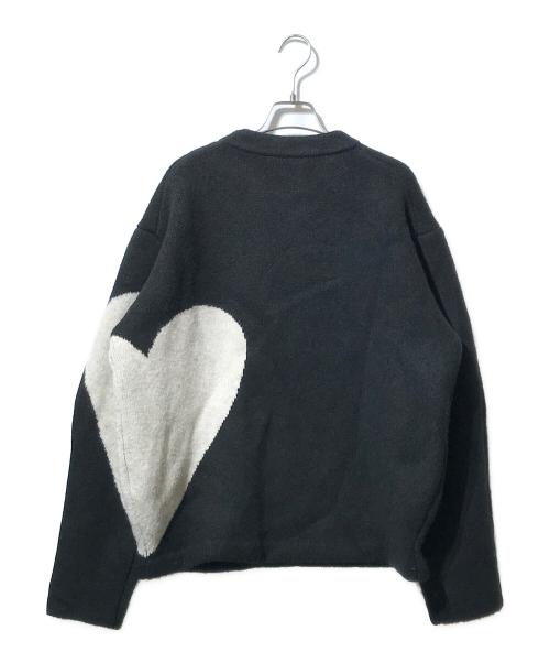 NKNIT（ンニット）NKNIT (ンニット) pattern knit(パターン　ニット) ブラックの古着・服飾アイテム