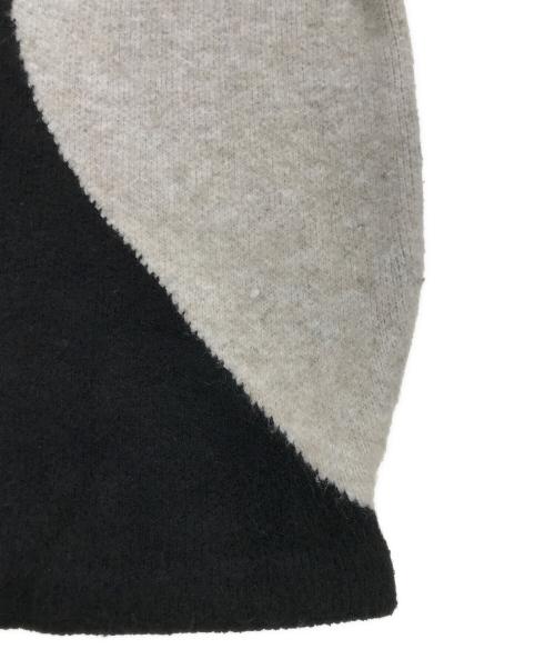 NKNIT（ンニット）NKNIT (ンニット) pattern knit(パターン　ニット) ブラックの古着・服飾アイテム