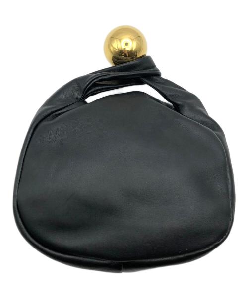 JIL SANDER（ジルサンダー）JIL SANDER (ジルサンダー) レザーミニポーチ/SPHERE POUCH ブラックの古着・服飾アイテム