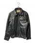 AVIREX（アヴィレックス）の古着「カウレザージャケット」｜ブラック