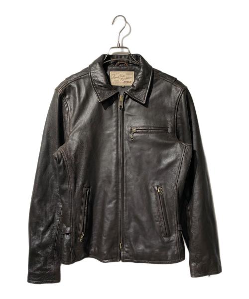 AVIREX（アヴィレックス）AVIREX (アヴィレックス) ゴートレザージャケット ブラウン サイズ:40の古着・服飾アイテム