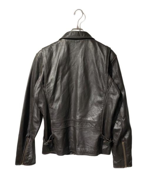 AVIREX（アヴィレックス）AVIREX (アヴィレックス) ゴートレザージャケット ブラウン サイズ:40の古着・服飾アイテム