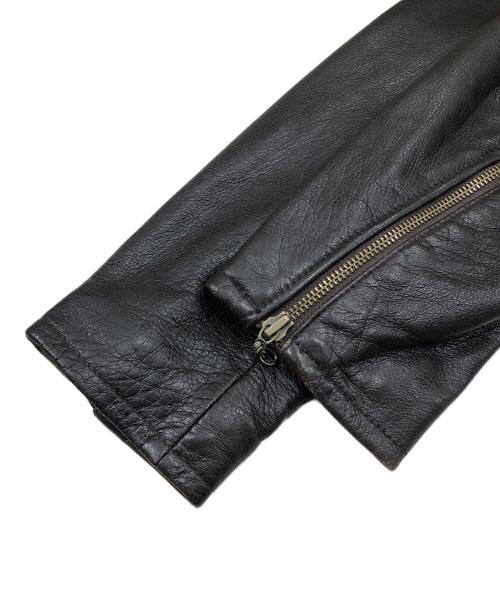 AVIREX（アヴィレックス）AVIREX (アヴィレックス) ゴートレザージャケット ブラウン サイズ:40の古着・服飾アイテム