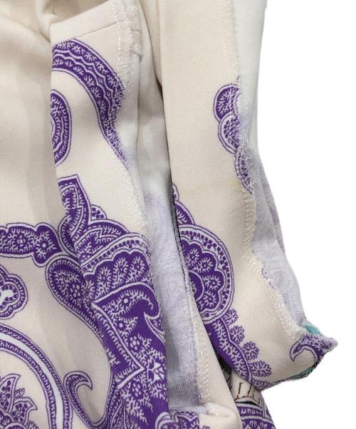 ETRO（エトロ）ETRO (エトロ) ペイズリー総柄ワンピース ベージュ×パープル サイズ:42の古着・服飾アイテム