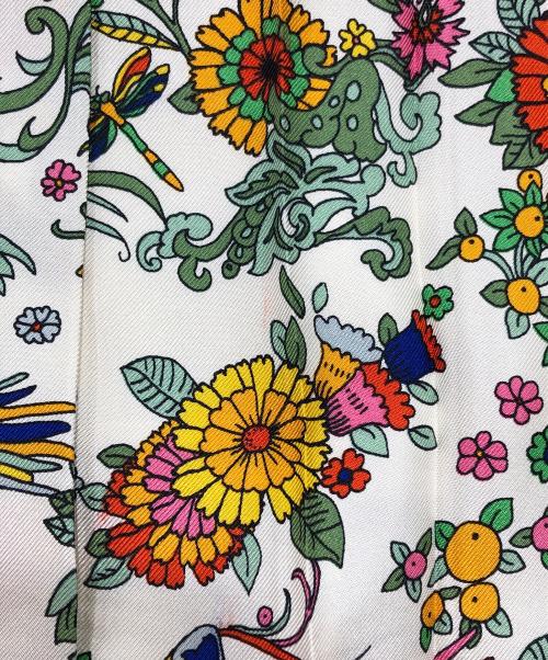 TORY BURCH（トリーバーチ）TORY BURCH (トリーバーチ) シルクプリーツスカート ベージュ サイズ:2の古着・服飾アイテム