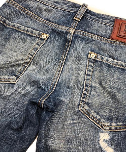 DSQUARED2（ディースクエアード）DSQUARED2 (ディースクエアード) ダメージデニムパンツ インディゴ サイズ:44の古着・服飾アイテム
