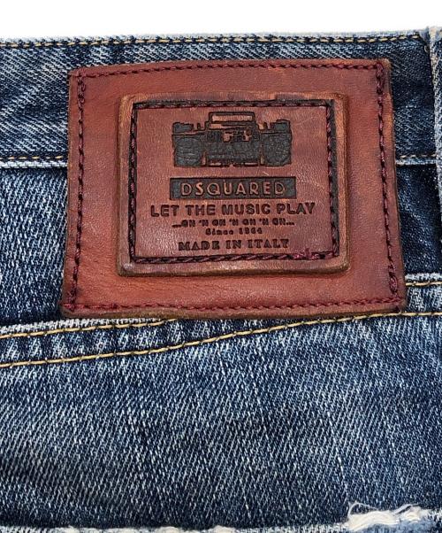 DSQUARED2（ディースクエアード）DSQUARED2 (ディースクエアード) ダメージデニムパンツ インディゴ サイズ:44の古着・服飾アイテム