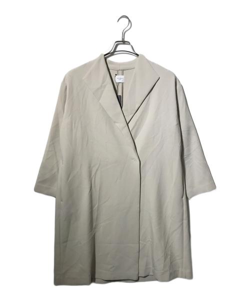 URBAN RESEARCH DOORS（アーバンリサーチドアーズ）URBAN RESEARCH DOORS (アーバンリサーチドアーズ) ダブルクロスガウンコート ホワイト サイズ:Mの古着・服飾アイテム