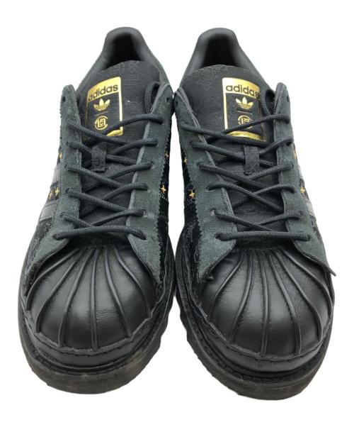 adidas（アディダス）adidas (アディダス) CLOT SUPERSTAR LNY CORE　（クロット スーパースター ルナ ニューイヤー コア） ブラック サイズ:27の古着・服飾アイテム
