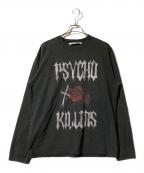 JOHN LAWRENCE SULLIVANジョン ローレンス サリバン）の古着「ロングスリーブカットソー」｜ブラック