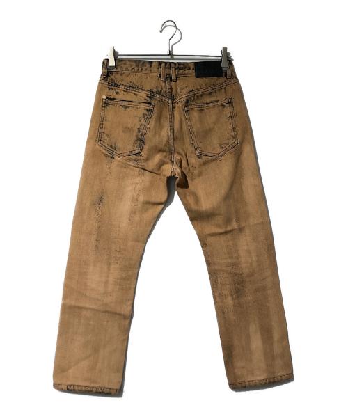 JOHN LAWRENCE SULLIVAN（ジョン ローレンス サリバン）JOHN LAWRENCE SULLIVAN (ジョン ローレンス サリバン) ブリーチ加工デニムパンツ ブラウン サイズ:44の古着・服飾アイテム