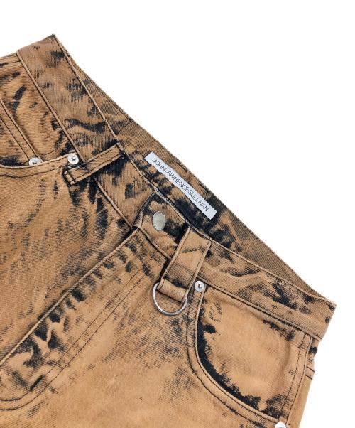 JOHN LAWRENCE SULLIVAN（ジョン ローレンス サリバン）JOHN LAWRENCE SULLIVAN (ジョン ローレンス サリバン) ブリーチ加工デニムパンツ ブラウン サイズ:44の古着・服飾アイテム