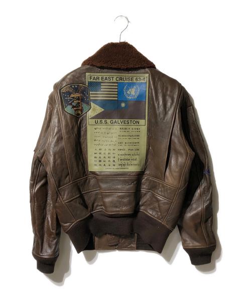 AVIREX（アヴィレックス）AVIREX (アヴィレックス) ラムレザージャケット/TOPGUN MODEL G-1ジャケット ブラウン サイズ:Lの古着・服飾アイテム