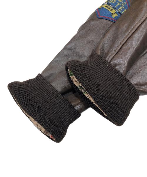 AVIREX（アヴィレックス）AVIREX (アヴィレックス) ラムレザージャケット/TOPGUN MODEL G-1ジャケット ブラウン サイズ:Lの古着・服飾アイテム